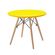 5 Mesa Infantil Eiffel DKR Rivatti 60 cm -Largura- Tampo em Polipropileno -PP- Amarelo Base em Madeira
